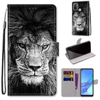 For OPPO A53 4G(2020) / A53s / A32 / A33 (2020) / Black White Lion Head