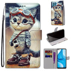 For OPPO F17 Pro / A93 4G / Reno4 Lite / Reno4 F / Leather Shoes Cat