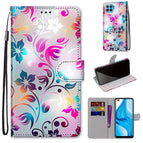 For OPPO F17 Pro / A93 4G / Reno4 Lite / Reno4 F / Gradient Colorful Flower
