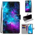 For OPPO F17 Pro / A93 4G / Reno4 Lite / Reno4 F / Purple Green Starry Sky