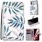 For OPPO Realme 5 / 5s / 5i / C3 / C3i / 6i / Narzo10 / 10A / 20A / Pink Green Leaf