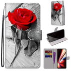 For OPPO Realme 5 / 5s / 5i / C3 / C3i / 6i / Narzo10 / 10A / 20A / Wood Red Rose