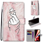 For OPPO Realme 5 / 5s / 5i / C3 / C3i / 6i / Narzo10 / 10A / 20A / Pink Hands Heart