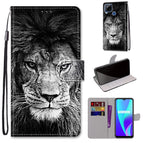 For OPPO Realme C15 / C12 / C25 / 7i (Global) / Narzo 20 / 30A / Black White Lion Head