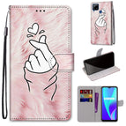For OPPO Realme C15 / C12 / C25 / 7i (Global) / Narzo 20 / 30A / Pink Hands Heart