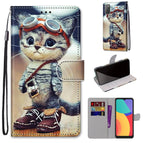 For Alcatel 3L 2021 / Leather Shoes Cat