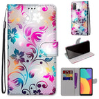 For Alcatel 3L 2021 / Gradient Colorful Flower