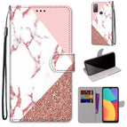 For Alcatel 3L 2021 / Pink Stone Texture