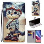 For Xiaomi Redmi K40 / K40 Pro / K40 Pro+ / Leather Shoes Cat