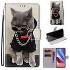 For Xiaomi Redmi K40 / K40 Pro / K40 Pro+ / Golden Chain Grey Cat