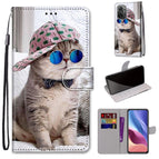 For Xiaomi Redmi K40 / K40 Pro / K40 Pro+ / Slant Hat Blue Mirror Cat