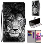 For Xiaomi Redmi Note 10 4G / Note 10S / Black White Lion Head