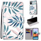 For Xiaomi Redmi Note 10 Pro Max / Note 10 Pro / Pink Green Leaf