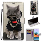 For Xiaomi Redmi Note 10 Pro Max / Note 10 Pro / Golden Chain Grey Cat
