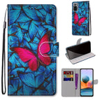 For Xiaomi Redmi Note 10 Pro Max / Note 10 Pro / Blue Red Butterfly