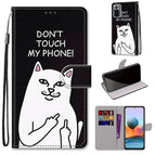 For Xiaomi Redmi Note 10 Pro Max / Note 10 Pro / Middle Finger White Cat