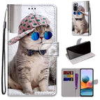 For Xiaomi Redmi Note 10 Pro Max / Note 10 Pro / Slant Hat Blue Mirror Cat