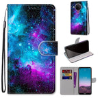 For Nokia 5.4 / Purple Green Starry Sky