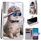 For Nokia 5.4 / Slant Hat Blue Mirror Cat