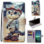 For Nokia 1.4 / Leather Shoes Cat