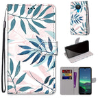 For Nokia 1.4 / Pink Green Leaf