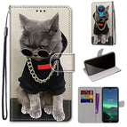For Nokia 1.4 / Golden Chain Grey Cat