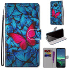 For Nokia 1.4 / Blue Red Butterfly