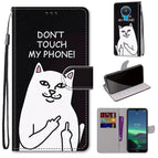 For Nokia 1.4 / Middle Finger White Cat