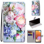 For Samsung Galaxy A32 4G / A32 Lite / Light Pink Bouquet