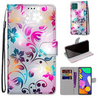 For Samsung Galaxy F62 / M62 / Gradient Colorful Flower