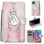 For Samsung Galaxy F62 / M62 / Pink Hands Heart