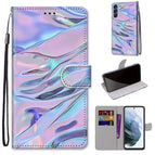 For Samsung Galaxy S21 FE / Fluorescent Water Texture