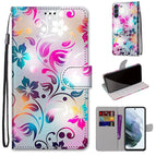 For Samsung Galaxy S21 FE / Gradient Colorful Flower