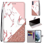 For Samsung Galaxy S21 FE / Pink Stone Texture