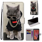 For Samsung Galaxy Xcover 5 / Golden Chain Grey Cat