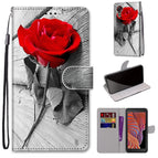 For Samsung Galaxy Xcover 5 / Wood Red Rose