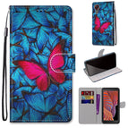 For Samsung Galaxy Xcover 5 / Blue Red Butterfly