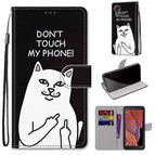 For Samsung Galaxy Xcover 5 / Middle Finger White Cat