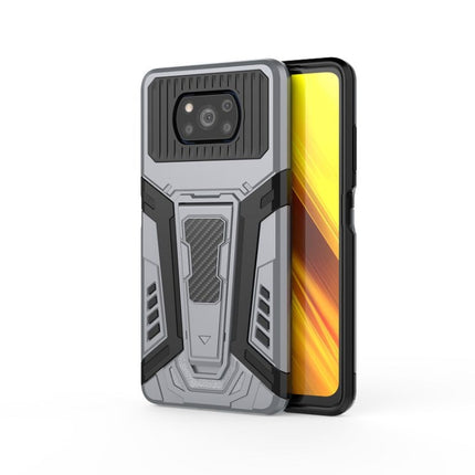 War Chariot Series Armor All-inclusive Shockproof PC + TPU Protective Case with Invisible Holder, For Xiaomi Mi 10T Lite 5G, For Xiaomi Poco X3, For Xiaomi Redmi Note 9