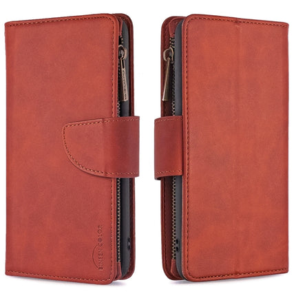 Skin Feel Detachable Magnetic Zipper Horizontal Flip PU Leather Case with Multi-Card Slots & Holder & Wallet & Photo Frame & Lanyard, For Xiaomi Poco M3, For Xiaomi Poco X3