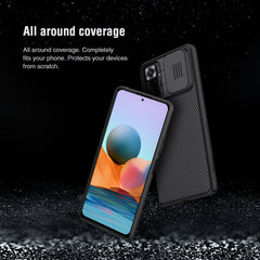 NILLKIN Black Mirror Series PC Camshield Full Coverage Dust-proof Scratch Resistant Case, For Xiaomi Redmi Note 10 Pro / 10 Pro Max
