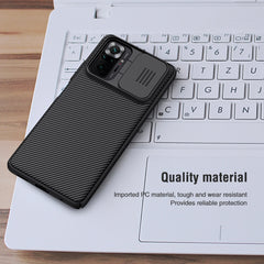NILLKIN Black Mirror Series PC Camshield Full Coverage Dust-proof Scratch Resistant Case, For Xiaomi Redmi Note 10 Pro / 10 Pro Max