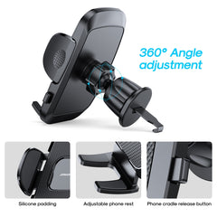 JOYROOM JR-ZS259 360-degree Rotating Stretching Mechanical Car Holder for 4.7-6.9 inch Mobile Phones, Air Vent, Dashboard