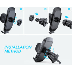 JOYROOM JR-ZS259 360-degree Rotating Stretching Mechanical Car Holder for 4.7-6.9 inch Mobile Phones, Air Vent, Dashboard