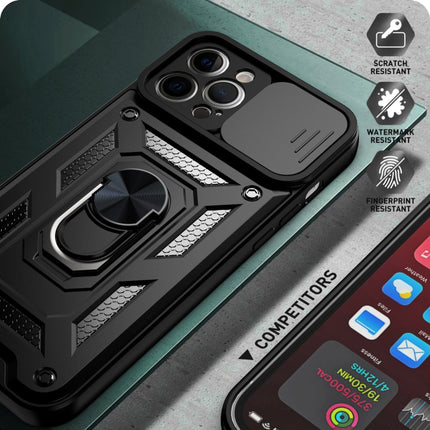 Funda protectora de TPU + PC con diseño de cubierta de cámara deslizante para iPhone 12, iPhone 12 Pro, iPhone 12 Pro Max