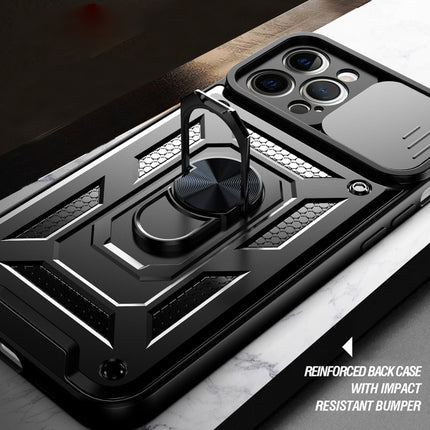 Funda protectora de TPU + PC con diseño de cubierta de cámara deslizante para iPhone 12, iPhone 12 Pro, iPhone 12 Pro Max