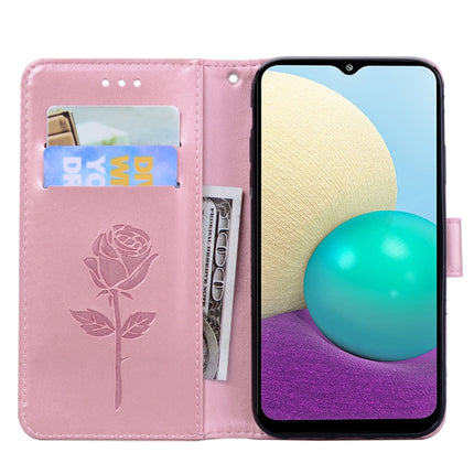 Rose Embossed Horizontal Flip PU Leather Case with Holder & Card Slots & Wallet, For Samsung Galaxy A02 (EU Version), For Samsung Galaxy A12, For Samsung Galaxy A32 4G, For Samsung Galaxy A32 5G
