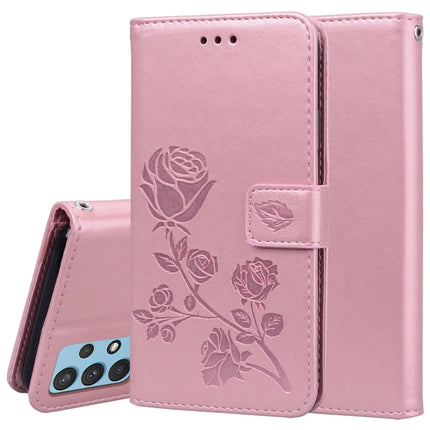 Rose Embossed Horizontal Flip PU Leather Case with Holder & Card Slots & Wallet, For Samsung Galaxy A02 (EU Version), For Samsung Galaxy A12, For Samsung Galaxy A32 4G, For Samsung Galaxy A32 5G
