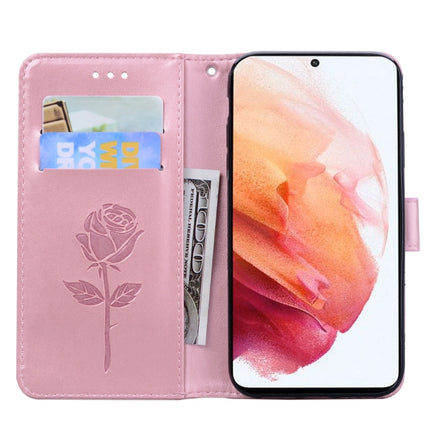 Rose Embossed Horizontal Flip PU Leather Case with Holder & Card Slots & Wallet, For Samsung Galaxy S21 Ultra 5G, For Samsung Galaxy S21+ 5G