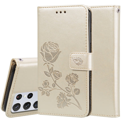 Rose Embossed Horizontal Flip PU Leather Case with Holder & Card Slots & Wallet, For Samsung Galaxy S21 Ultra 5G, For Samsung Galaxy S21+ 5G